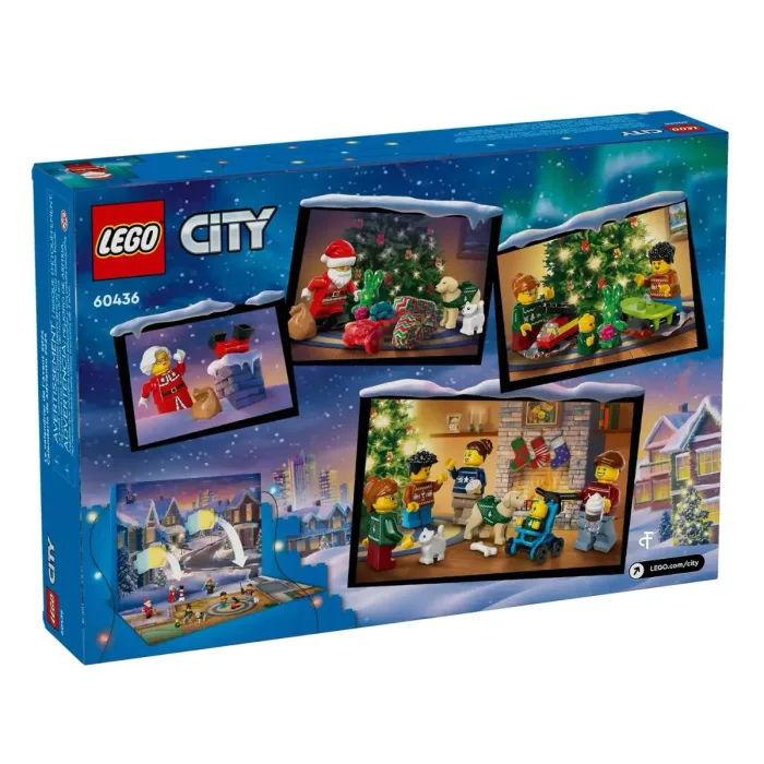 Lego City adventskalender 2024 achterkant