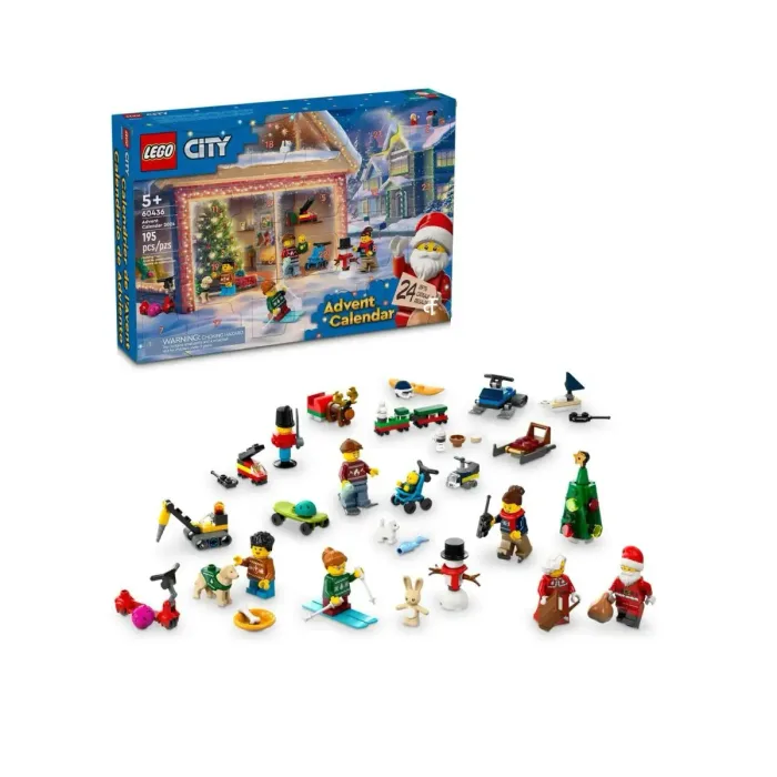 Lego City adventskalender 2024 inhoud