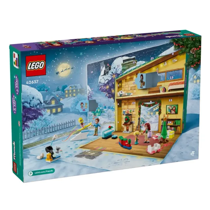 Lego Friends adventskalender 2024 achterkant